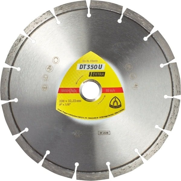 

Круг алмазный отрезной Klingspor EXTRA DT350U 230x22,23