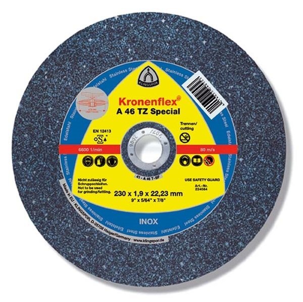 

Отрезной круг по металлу Klingspor 230х1,9х22,2 Kronenflex A46 Speсial