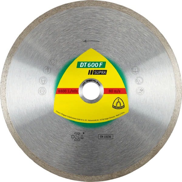 

Круг алмазный отрезной Klingspor SUPRA DT600F 180х25,4х30