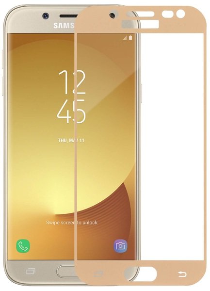 

Стекло Makefuture для Galaxy J5 2017 (J530) Gold Full Cover Full Glue
