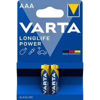 Батарейка VARTA LONGLIFE Power лужна AAA блістер, 2 шт. (4903121412)