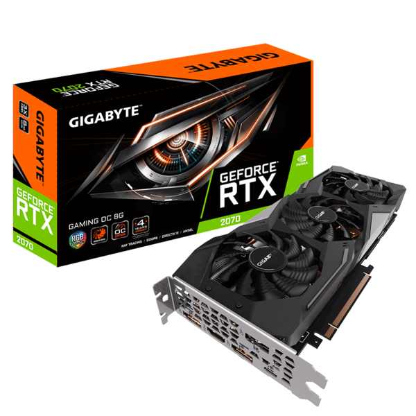 

Видеокарта Gigabyte GeForce RTX2070 8GB GDDR6 Gaming OC (GV-N2070GAMING_OC-8GC)