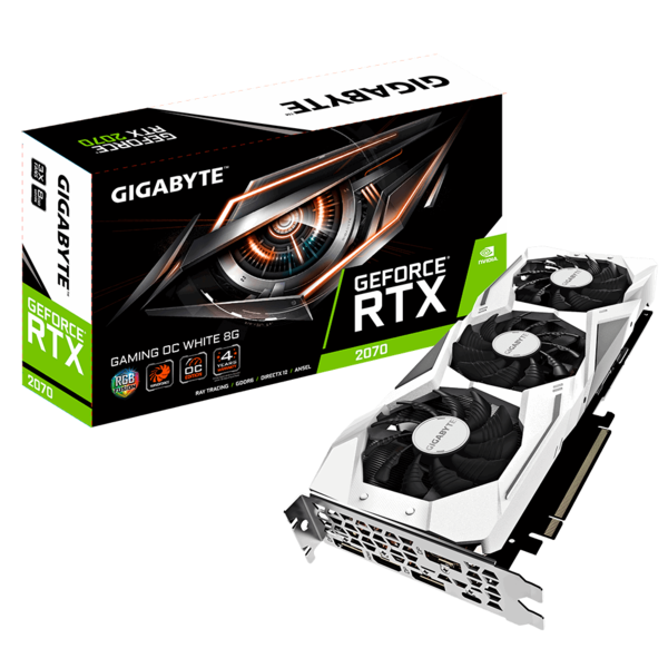 

Видеокарта Gigabyte GeForce RTX2070 8GB GDDR6 Gaming OC White (GV-N2070GAM_OC_WHITE-8GC)