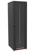 Шкаф ZPAS 19" 24U 600x800, стекл.дверь WZ-IT-246080-69AA-2-161-FP, черный