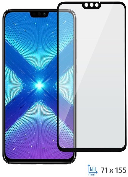 

Стекло 2E для Honor 8X 2.5D black border FG