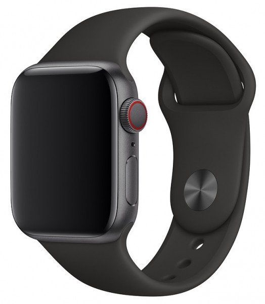 

Ремешок Apple Watch 40mm Black Sport Band S/M & M/L (MTP62ZM/A)