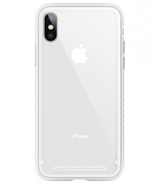

Чехол Baseus для iPhone X/Xs See-through glass protective White