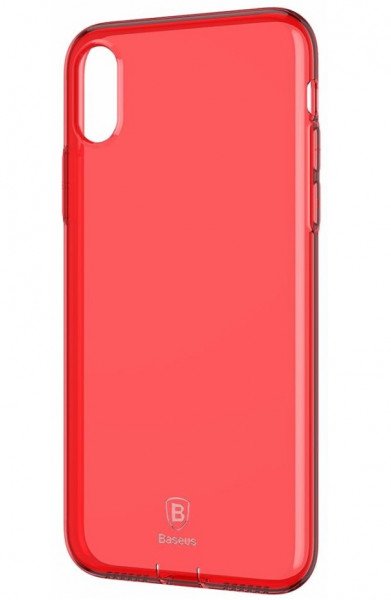 

Чехол Baseus для iPhone X/Xs Simple Series Pluggy Transparent Red