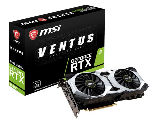 

Видеокарта MSI GeForce RTX2080 Ti 11GB GDDR6 Ventus (GF_RTX_2080_TI_VENTUS_11)