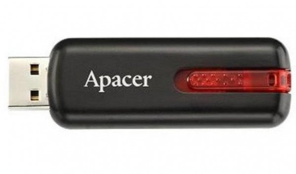 

Накопитель USB 2.0 APACER AH326 64GB Black (AP64GAH326B-1)