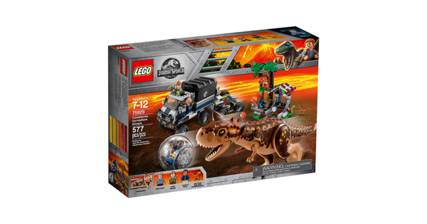 

Конструктор LEGO Jurassic World Побег в гиросфере от карнотавра (75929)