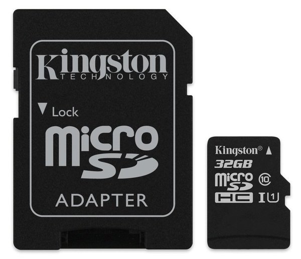 

Карта памяти Kingston microSDHC 32GB Class 10 UHS-I R80MB/s + SD-адаптер_giftp