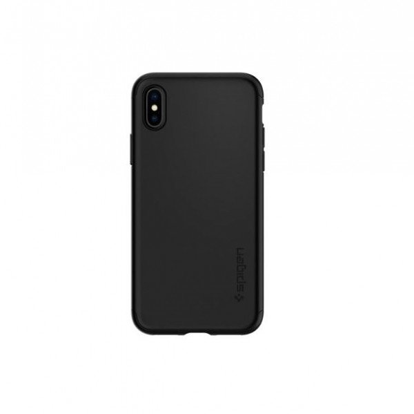 

Чехол + стекло Spigen для iPhone XS/X Thin Fit 360 Black