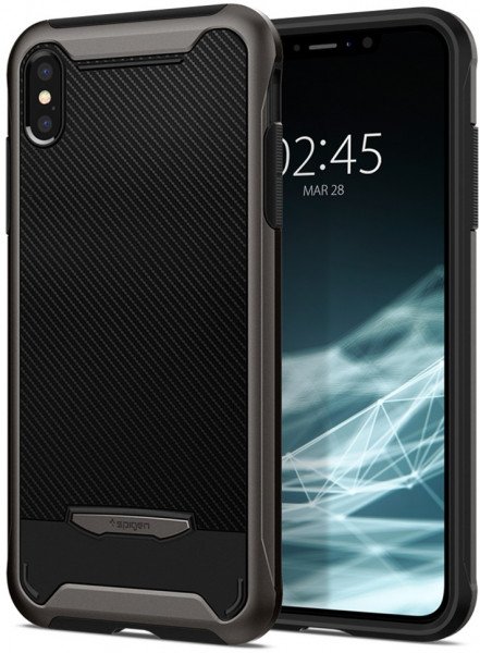 

Чехол Spigen для iPhone XS/X Hybrid NX Gunmetal