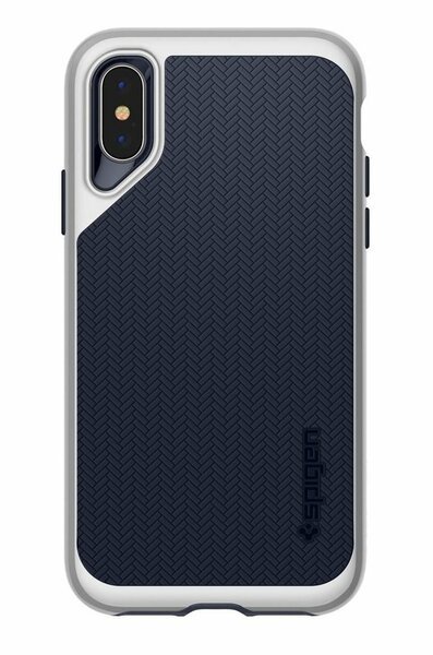 

Чехол Spigen для iPhone XS/X Neo Hybrid Satin Silver