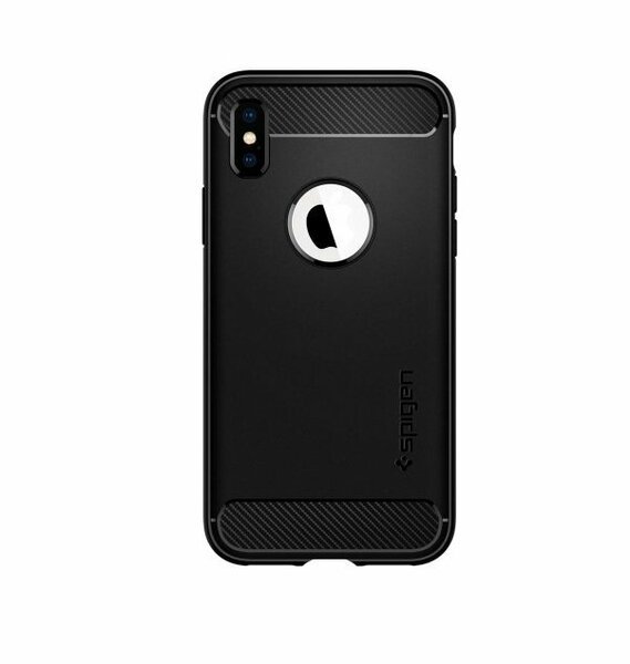 

Чехол Spigen для iPhone XS/X Rugged Armor Matte Black