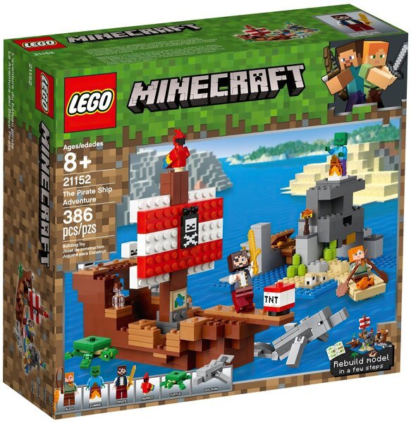 

Конструктор LEGO Minecraft Приключения на пиратском корабле (21152)