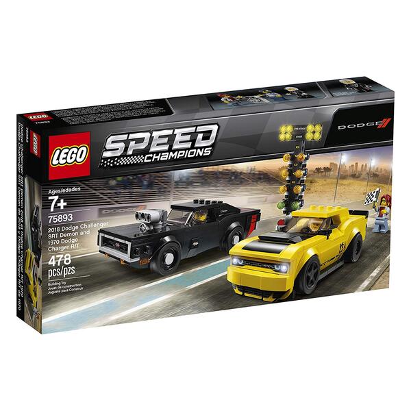 

Конструктор LEGO Creator Автомобили 2018 Dodge Challenger SRT Demon и 1970 Dodge Charger R / T (75893)
