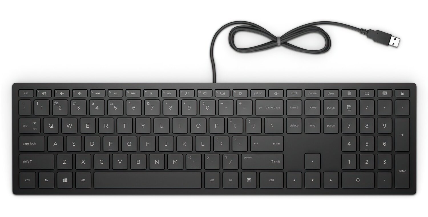 ≡ Клавіатура HP Pavilion Wired Keyboard 300 (4CE96AA) – купити в ...