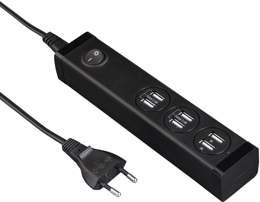 

Сетевое зарядное устройство НАМА USB , 6 шт. разъемов USB (121966)