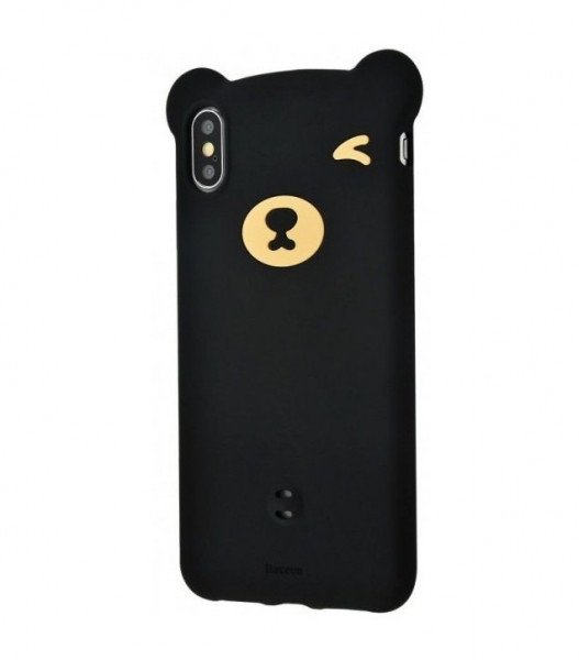 

Чехол Baseus для iPhone XS/X Bear Silicone Black