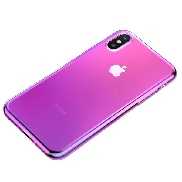 

Чехол Baseus для iPhone XS Max Glow TR Pink