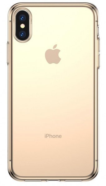 

Чехол Baseus для iPhone XS/X Simplicity basic TR Gold