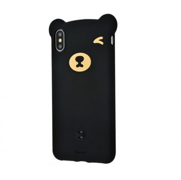 

Чехол Baseus для iPhone XS Max Bear Silicone Black