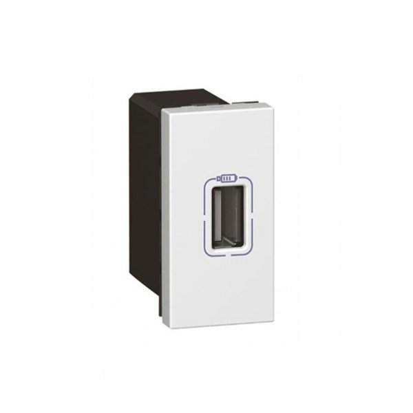 

MOSAIC Legrand розетка 1хUSB 5В 1100 мA (1 мод) белый