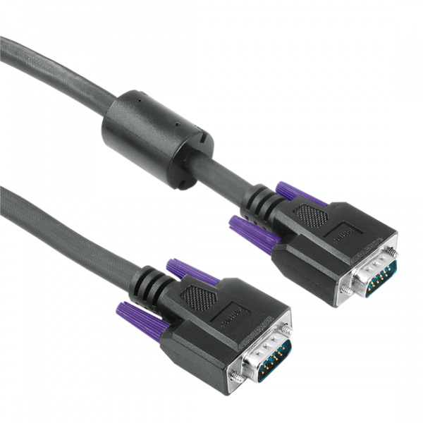 

Кабель VGA НАМА 15-pin HDD -штекер 15-pin HDD , ферриты, длина 1.8 м