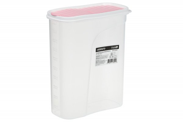  Контейнер для сипучих Ardesto Fresh рожевий 2,5 л (AR1225PP) 