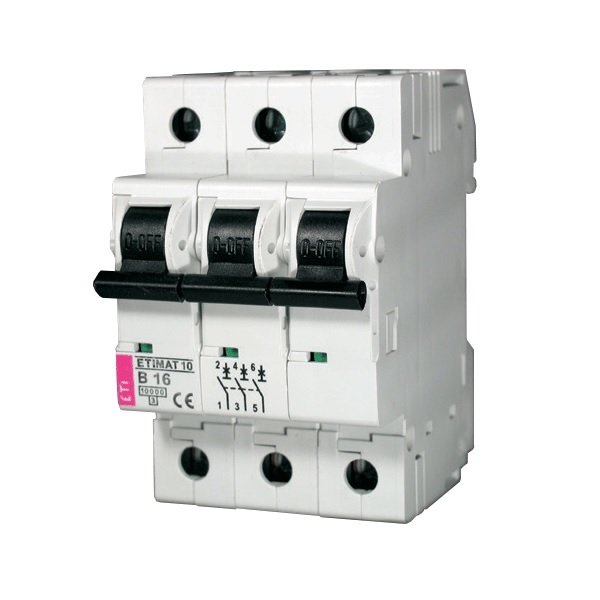 

Авт. выключатель ETI ETIMAT 10 3p B 20А (10 kA)