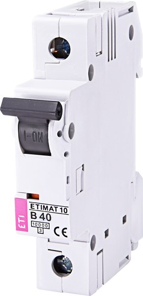 

Авт. выключатель ETI ETIMAT 10 1p B 40А (10 kA)