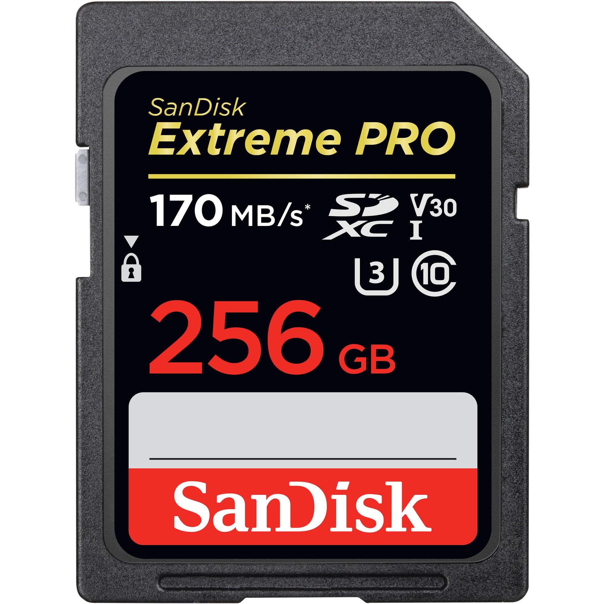 

Карта памяти SANDISK SDXC 256GB Class 10 Extreme Pro UHS-I U3 R170/W90 MB/s (SDSDXXY-256G-GN4IN)