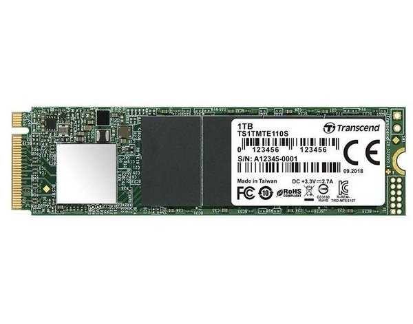  SSD накопичувач Transcend MTE110 1TB M.2 PCle 3.0 4x 2280 (TS1TMTE110S) 