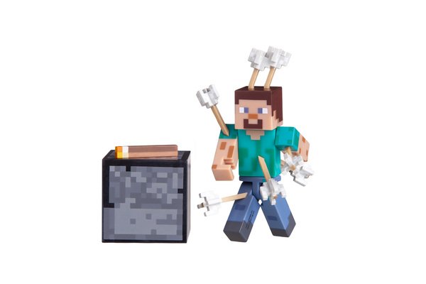 

Игровая фигурка Jazwares Minecraft Стив со стрелами серия 4 (19971M)