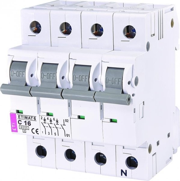 

Авт. Выключатель ETI ETIMAT 6 3p+N C 16А (6 kA)
