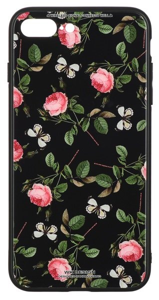

Чeхол WK для Apple iPhone 8 Plus/7 Plus WPC-061 Flowers RD/BK