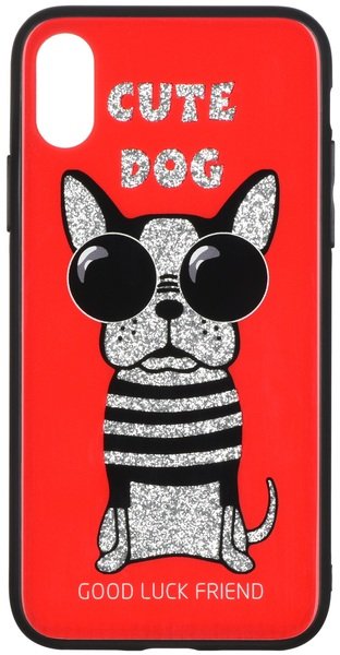 

Чeхол WK для Apple iPhone XS/X WPC-087 Cute Dog Red