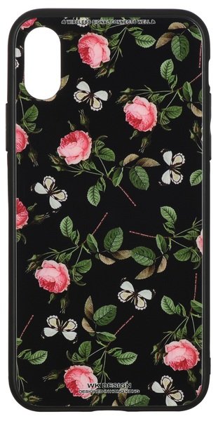 

Чeхол WK для Apple iPhone XS Max WPC-061 Flowers RD/BK