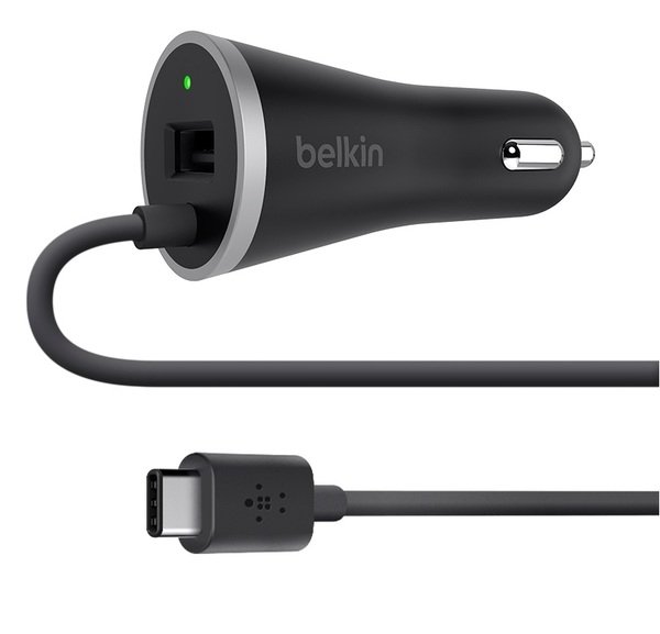 

Автомобильное зарядное устройство Belkin Boost Charge 3.0 + Type-C Cable Black