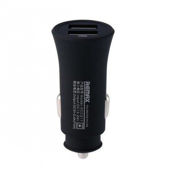 

Автомобильное зарядное устройство Remax Rocket 2xUSB 2.4A Black