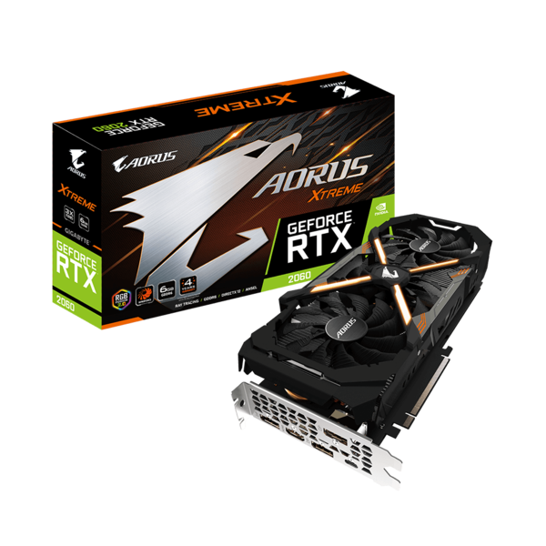 

Видеокарта GIGABYTE GeForce RTX2060 6GB GDDR6 Aorus (GV-N2060AORUSX-6GC)