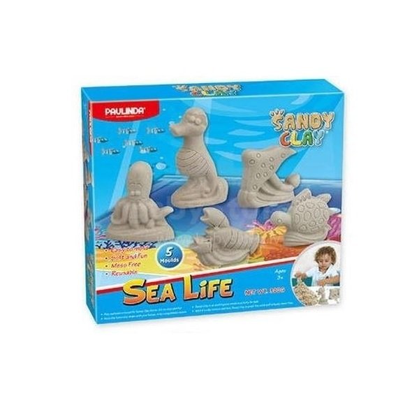 

Песок для творчества Paulinda Sandy clay Морская жизнь-животные 300 грамм, 5 единиц (PL-140017)
