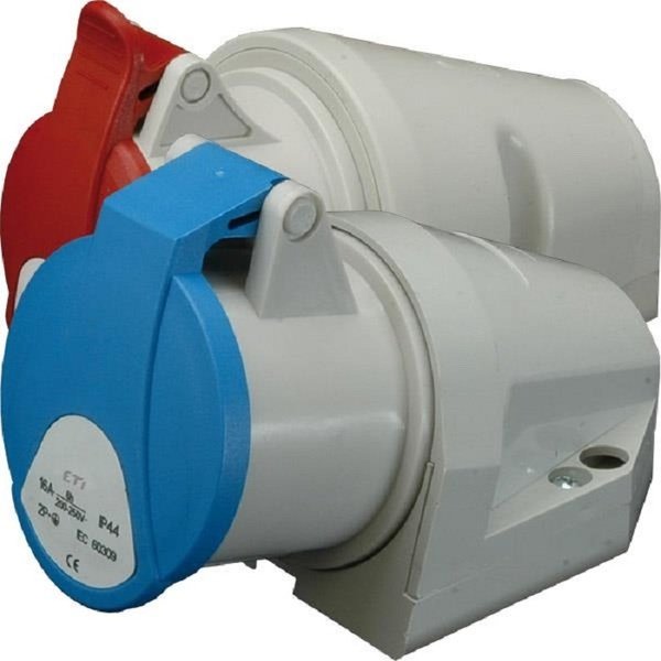 

Розетка настенная ETI EZ-1653 IP44 (16A, 400V, 3P+N+PE)