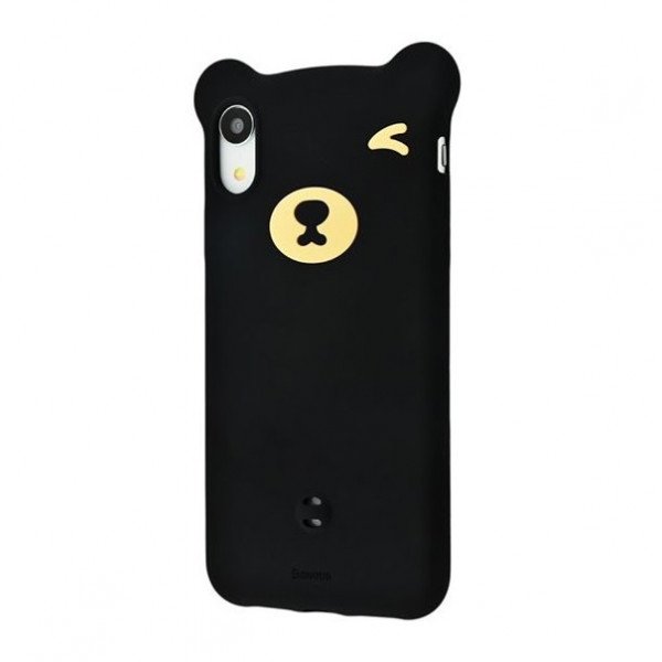 

Чехол Baseus для iPhone XR Bear Silicone Black