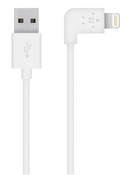 

Кабель BELKIN MIXIT Lightning to USB (2.4A) Right angle 1.2m White