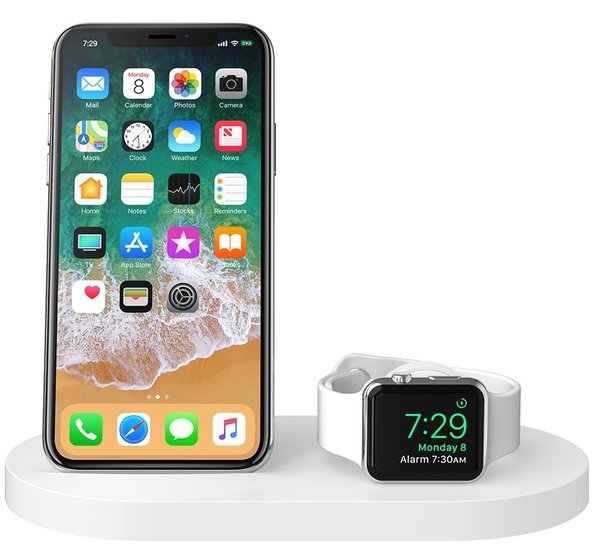 

Док-станция BELKIN Qi Wireless iWatch( 1A) + iPhone (7.5W) + USB A 5W/1A Wh