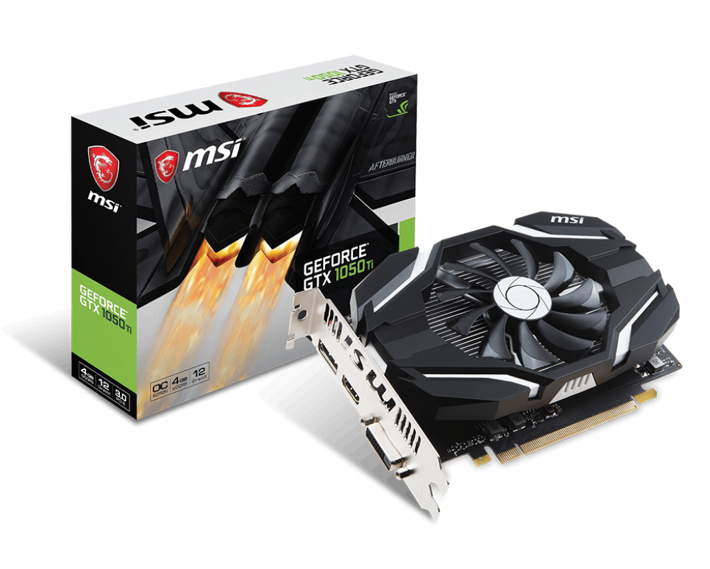 ≡ Видеокарта Msi Geforce Gtx1050 Ti 4gb Ddr5 Oc Gfgtx1050ti4gocv1