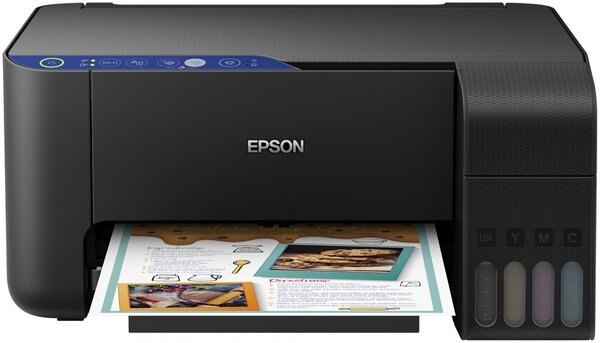Акция на МФУ струйное  Epson L3151 Фабрика печати с WI-FI (C11CG86411) от MOYO